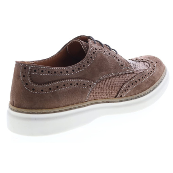 Bruno Magli Salento Raffia Mens Shoes Brown Oxfords Made in Italy Size 10.5 M main image 5